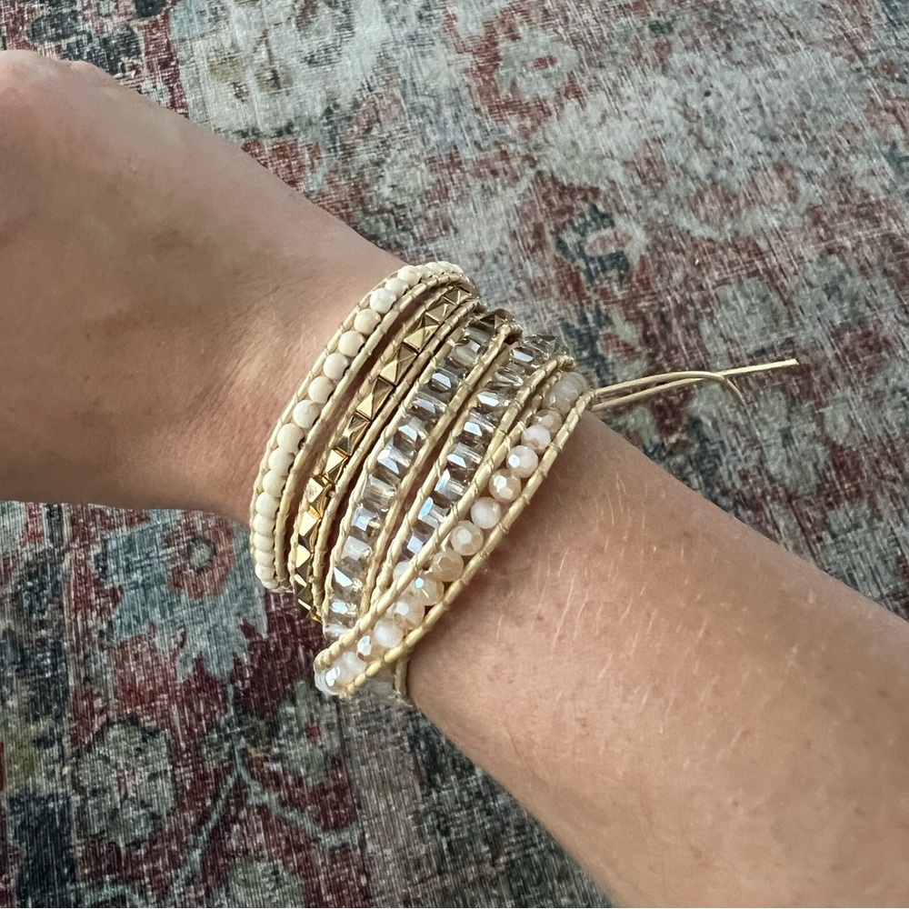 Victoria Emerson White Wrap Bracelet